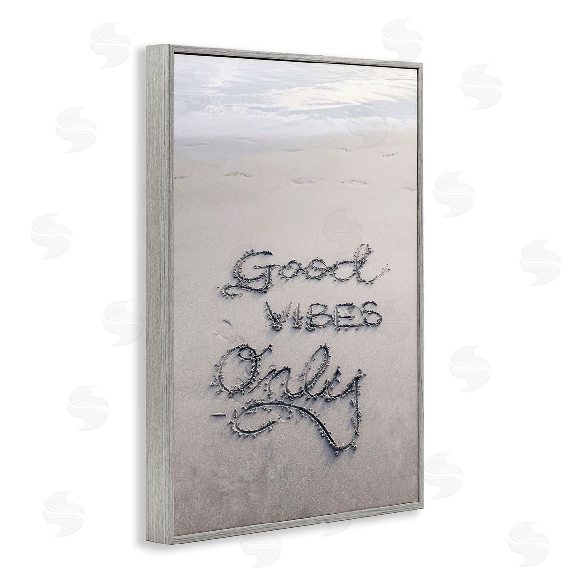 Incado Good Vibes Only in Sand Gray Framed Giclee Wall Art Print
