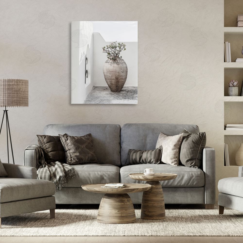 Incado Flower Vase with Architecture Canvas Wall Art Print in Room