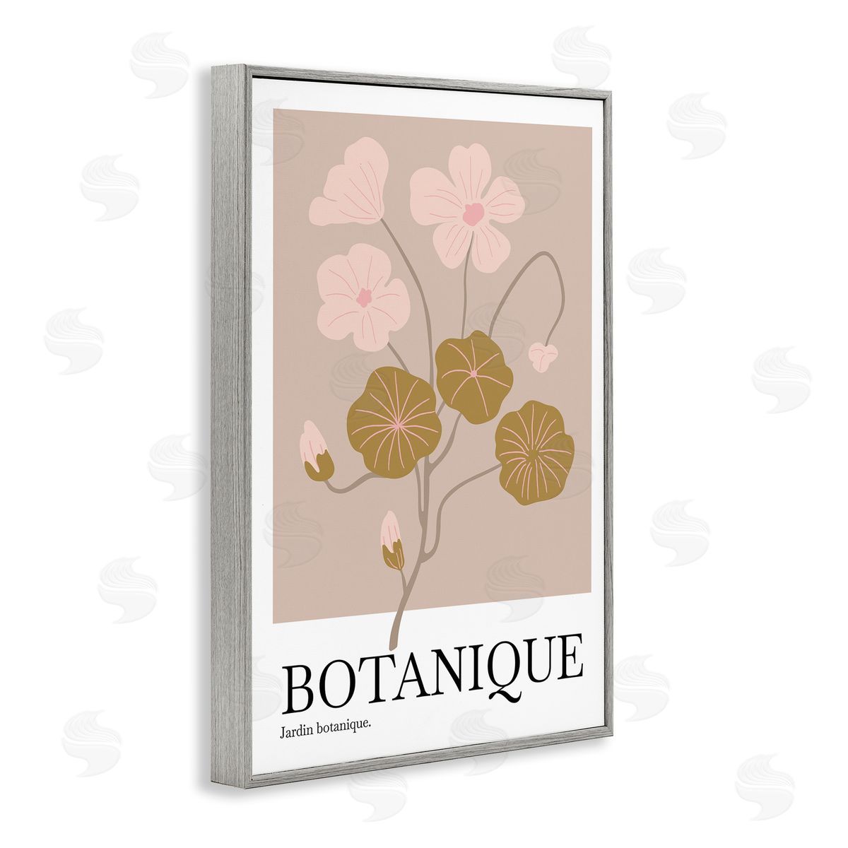 Incado Botanique Modern Sprouts Gray Framed Giclee Wall Art Print