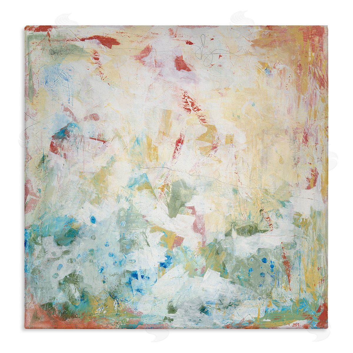 Jodi Major Muted Restless Abstract Canvas Wall Art Print