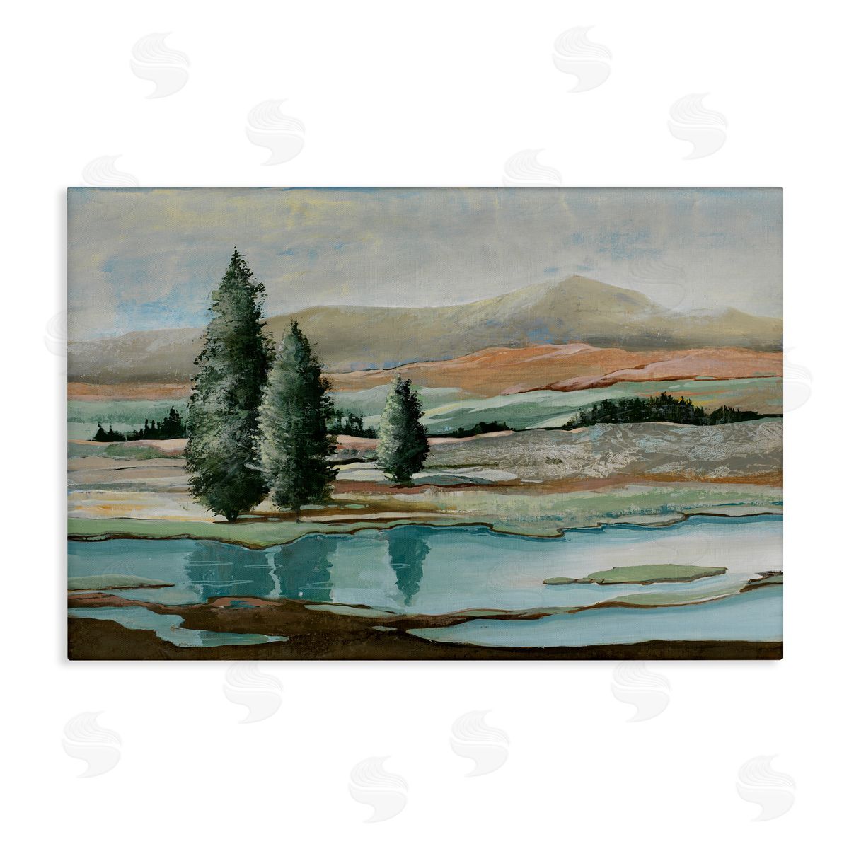 Max Maxx Natural Creek Landscape Canvas Wall Art Print