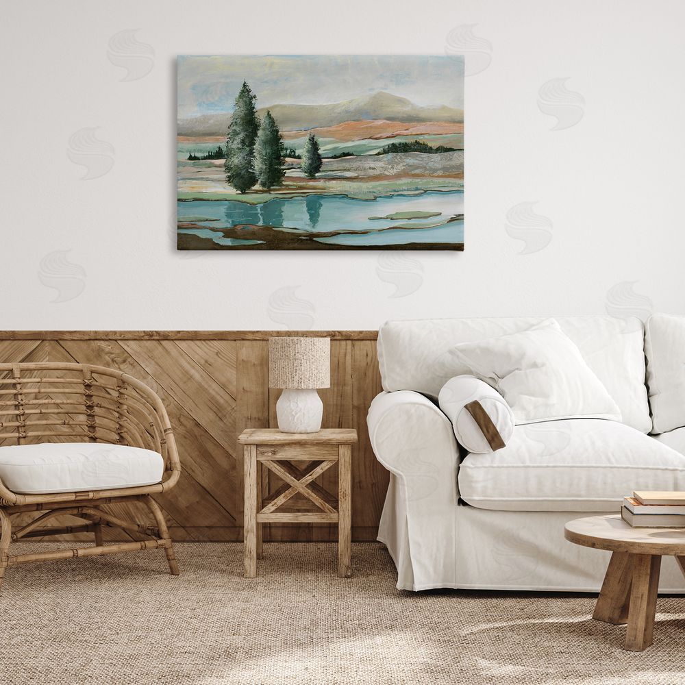 Max Maxx Natural Creek Landscape Canvas Wall Art Print in Room