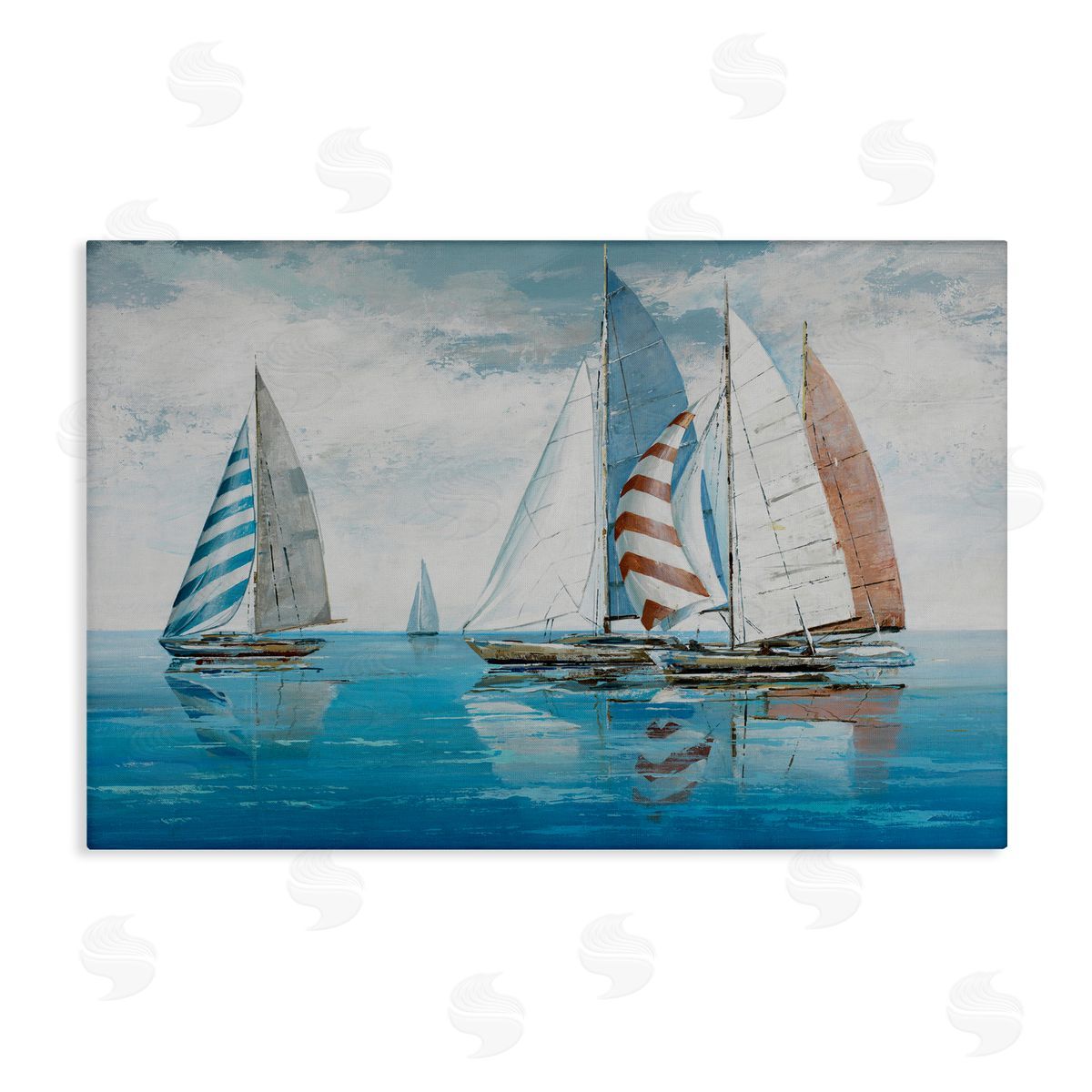 Max Maxx Maritime Ocean Yachts Canvas Wall Art Print