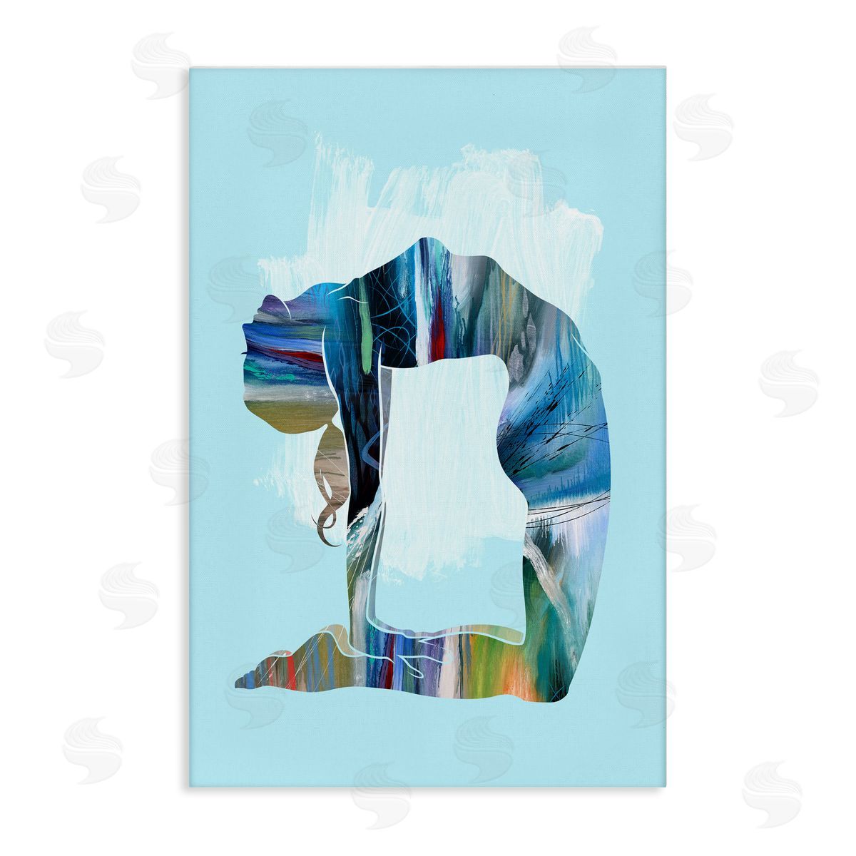 Tim Parker Powerful Yoga Stretch Canvas Wall Art Print