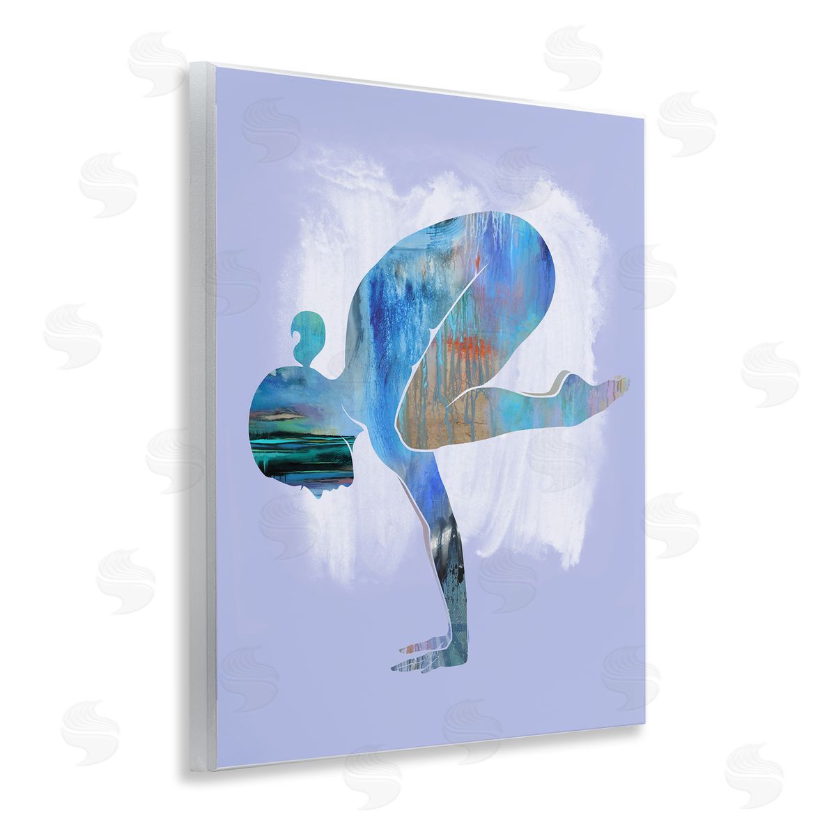 Tim Parker Mindful Yoga Pose Wooden Wall Plaque Art Print