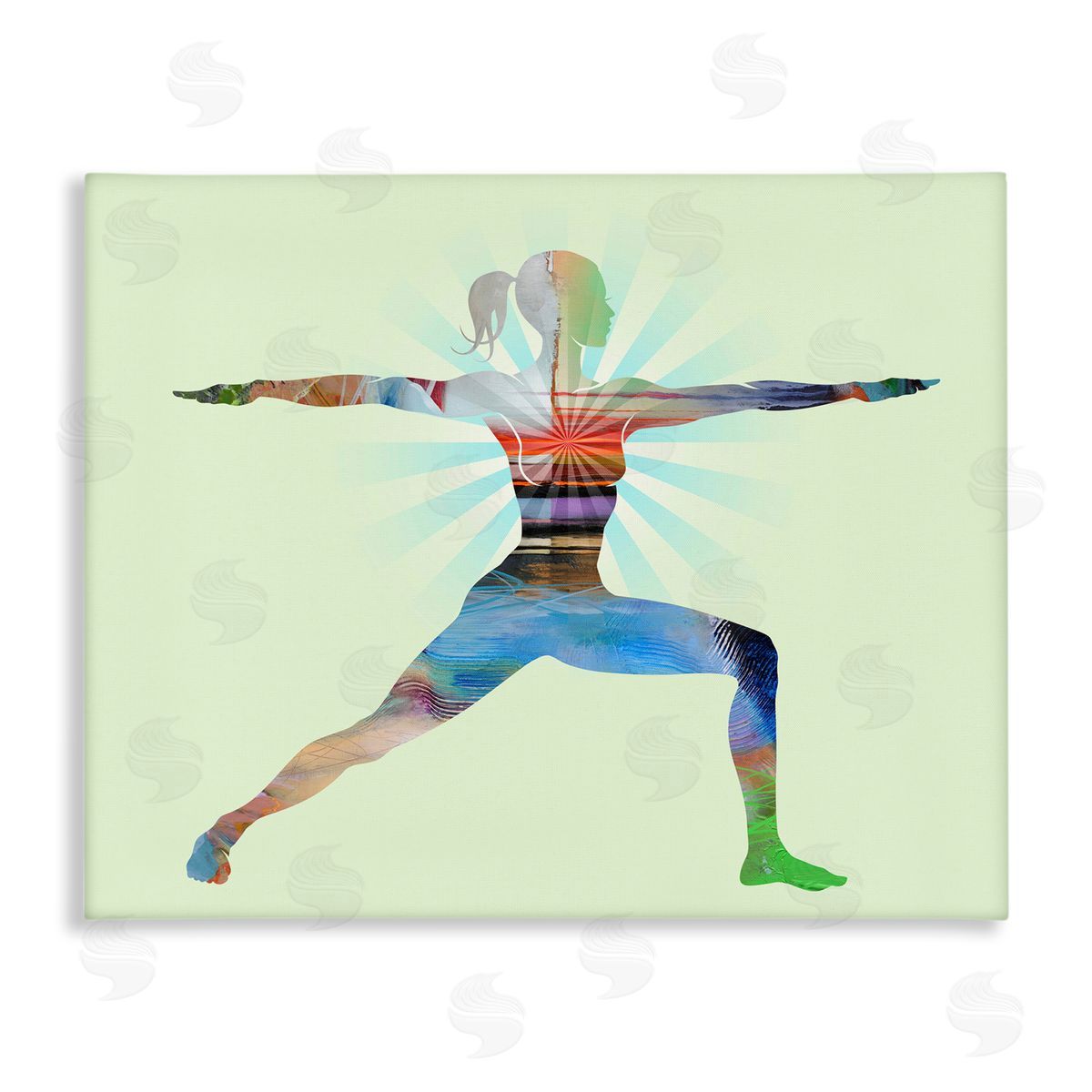 Tim Parker Standing Yoga Pose Canvas Wall Art Print