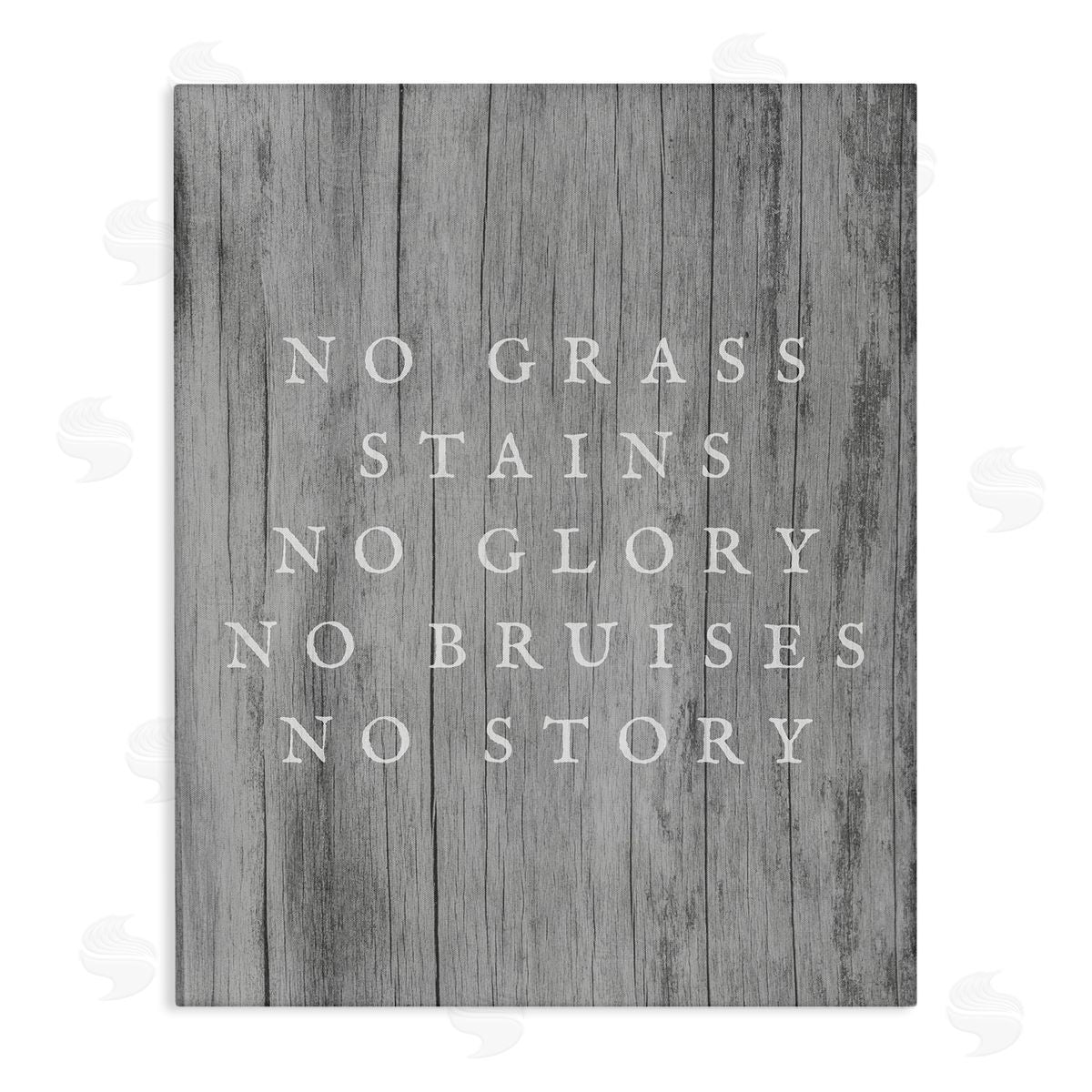 Stupell Studio No Grass Stains No Glory Canvas Wall Art Print
