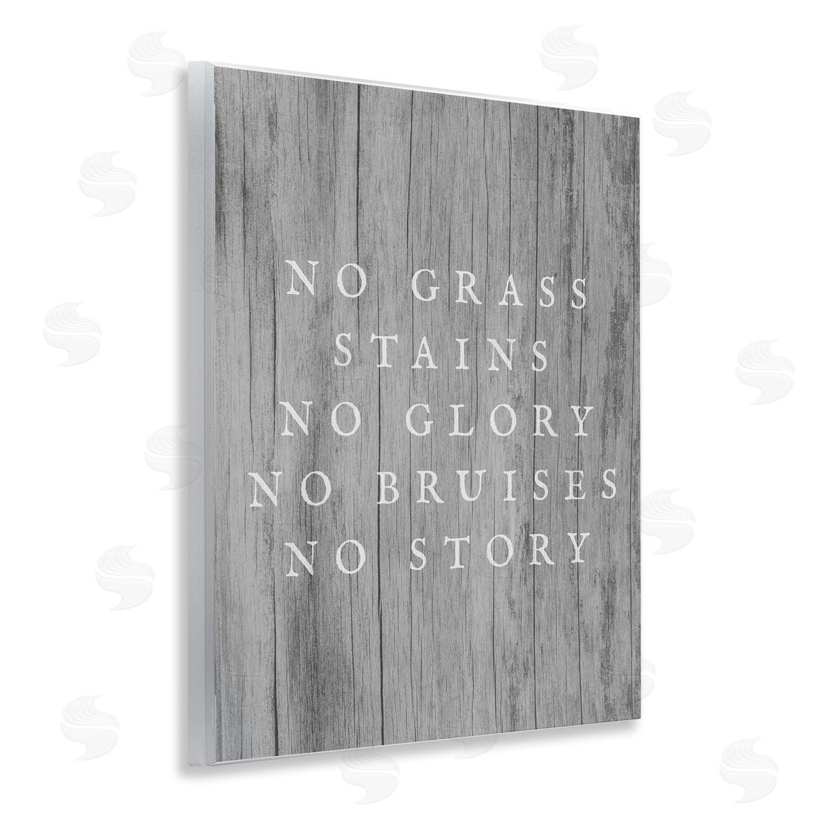 Stupell Studio No Grass Stains No Glory Wooden Wall Plaque Art Print