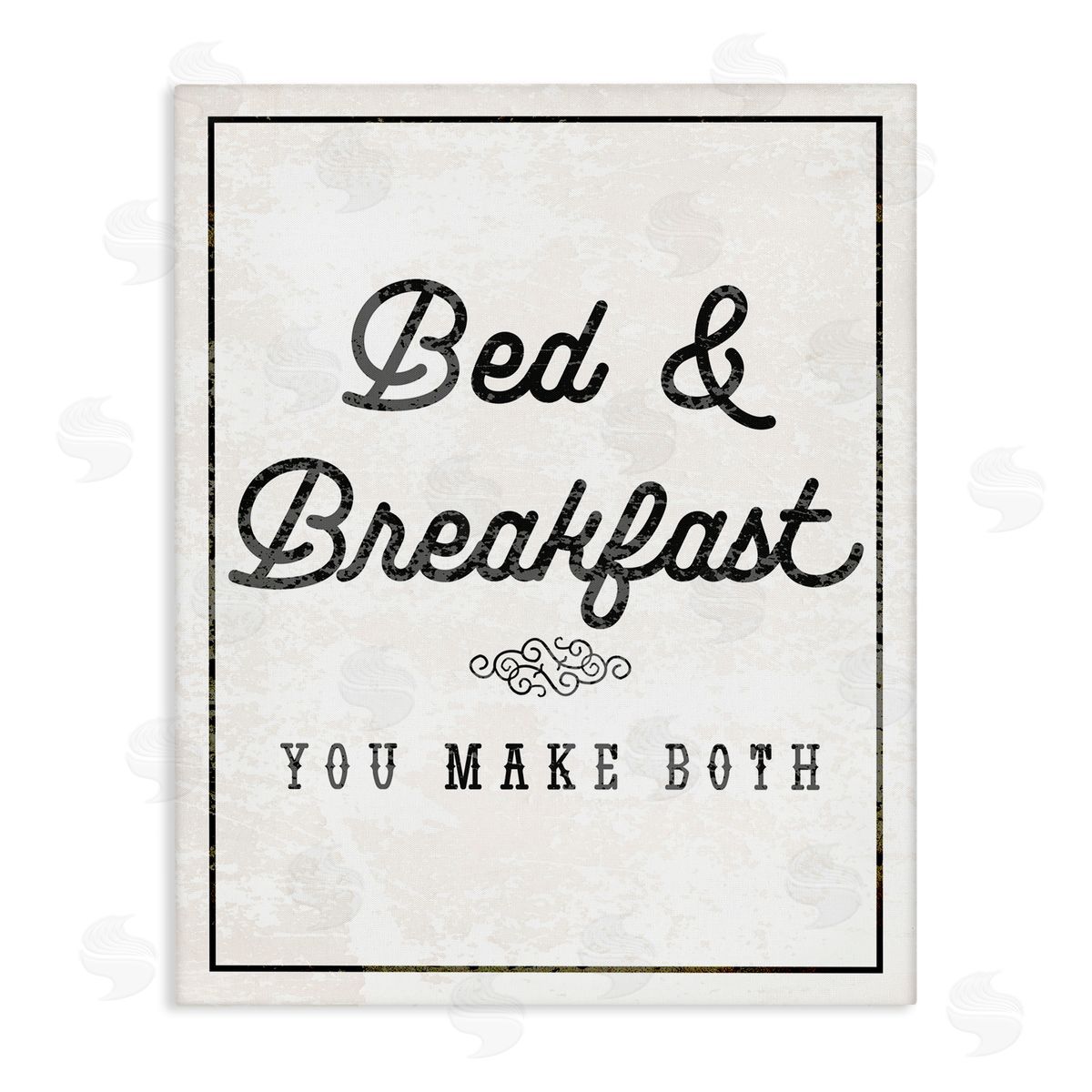 Stupell Studio Bed & Breakfast Humor Canvas Wall Art Print