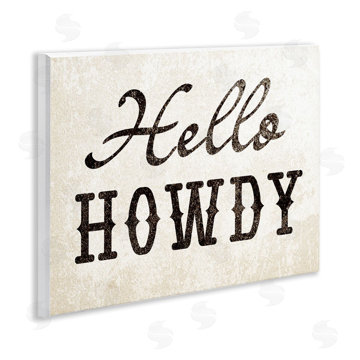 Stupell Studio Western Hellow Howdy Wooden Wall Plaque Art Print
