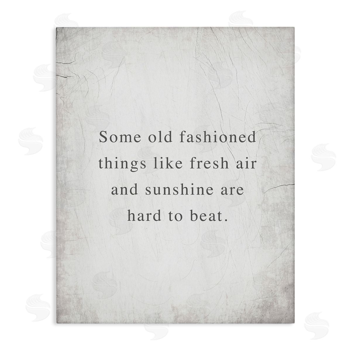 Stupell Studio Fresh Air & Sunshine Sentiment Canvas Wall Art Print
