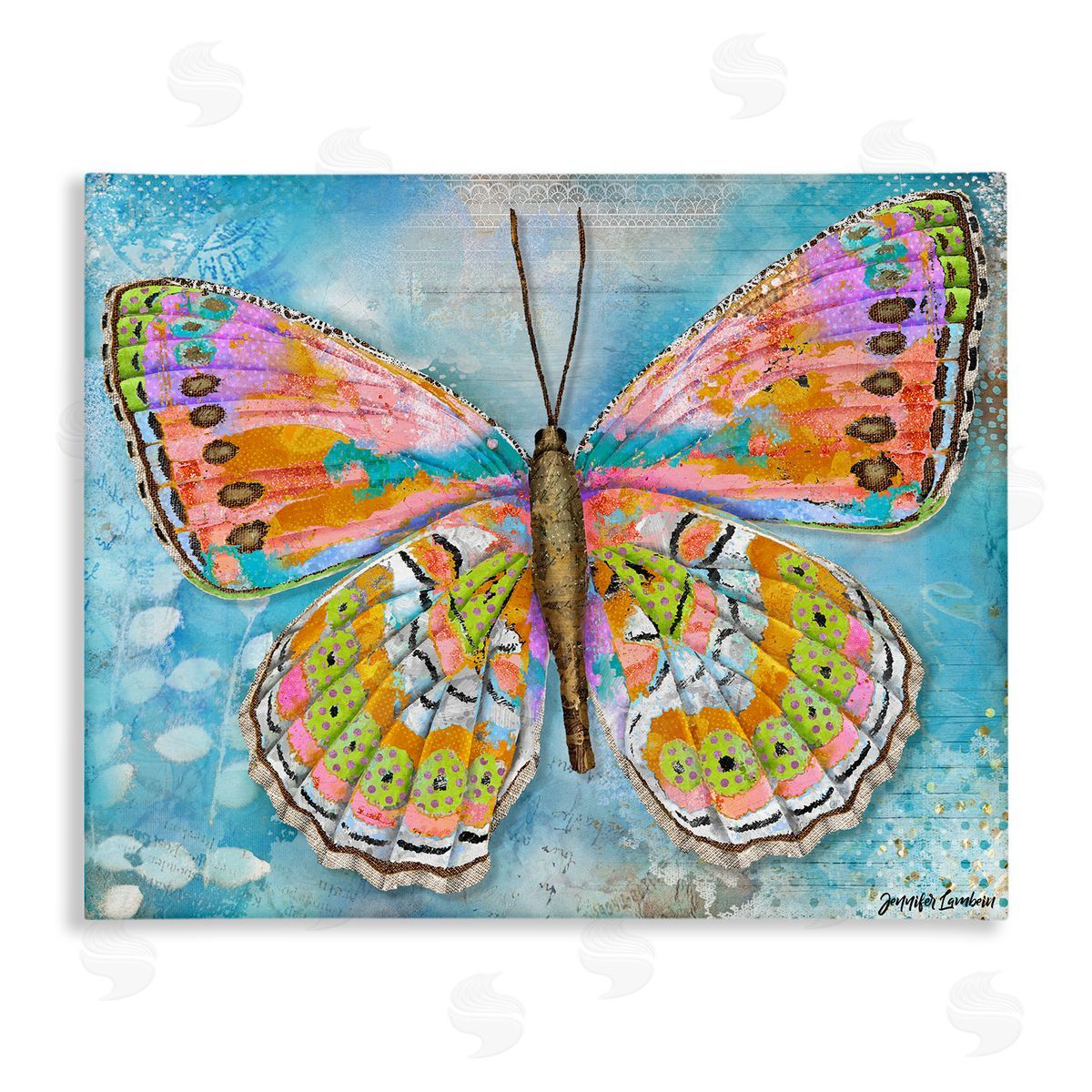 Jennifer Lambein Celebration Butterfly Wings Canvas Wall Art Print