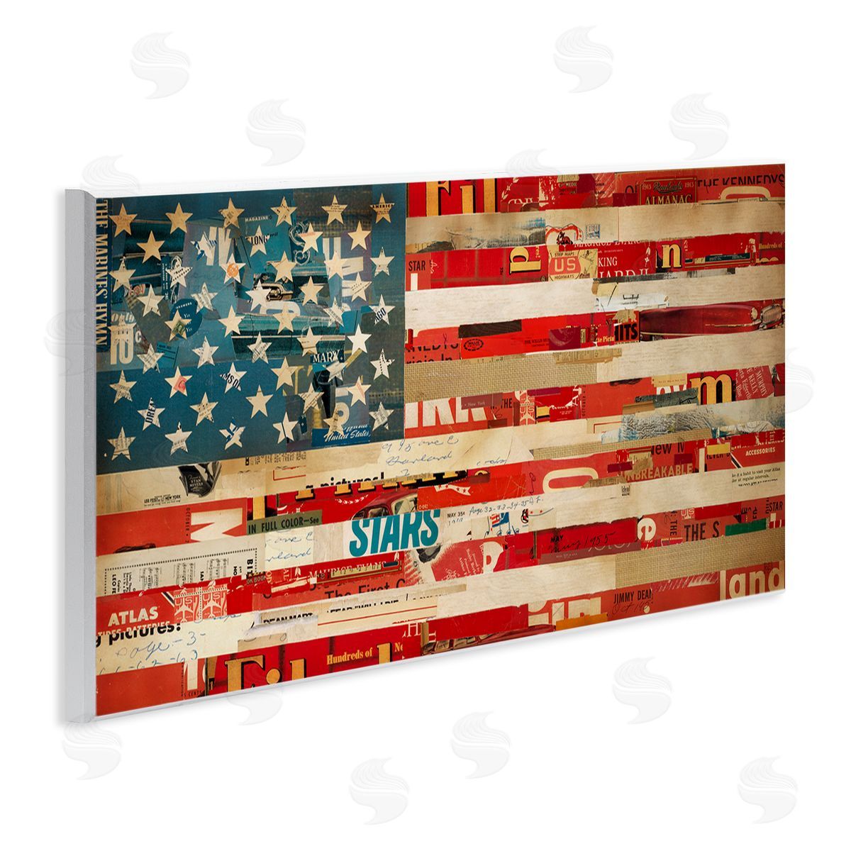 Kelsey Hochstatter Patriotic Collaged Flag