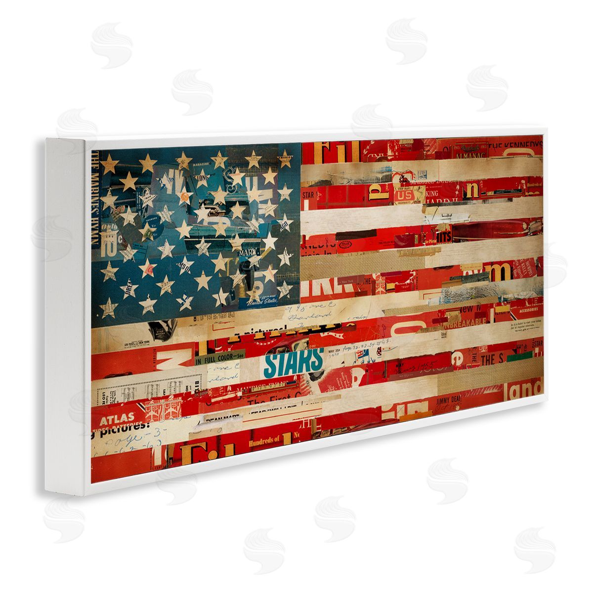 Kelsey Hochstatter Patriotic Collaged Flag