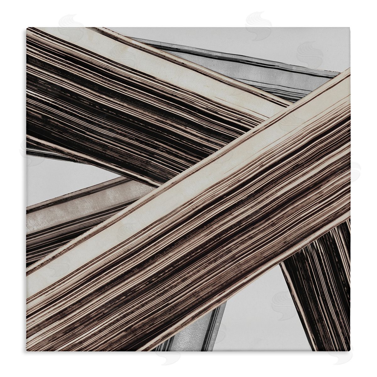 PI Studio Woven Lines Composition Canvas Wall Art Print
