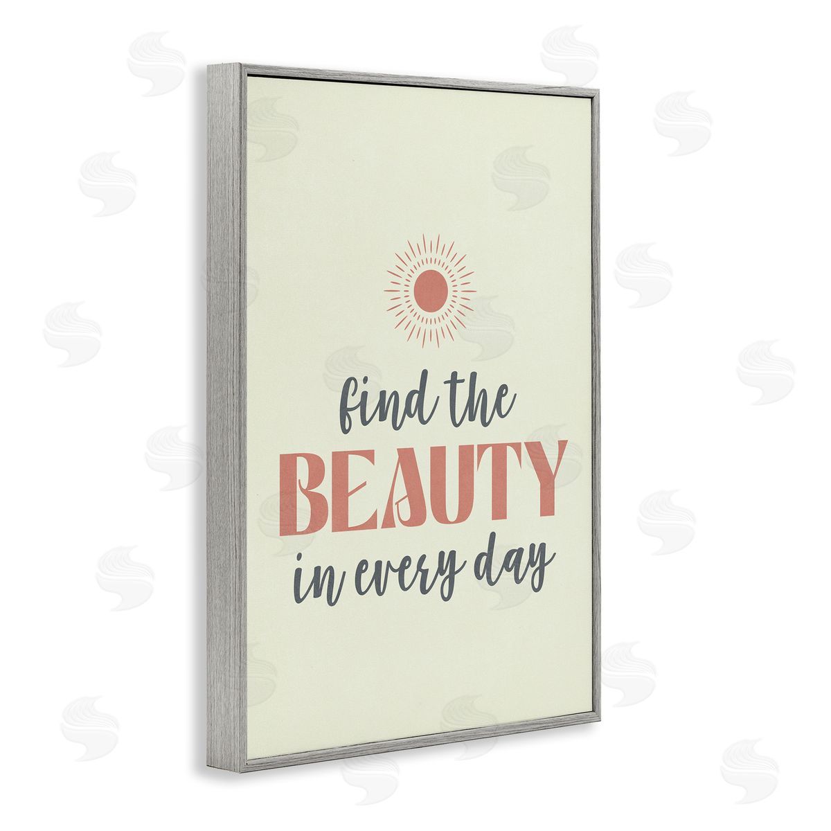 Nataly White Beauty in Every Day Gray Framed Giclee Wall Art Print