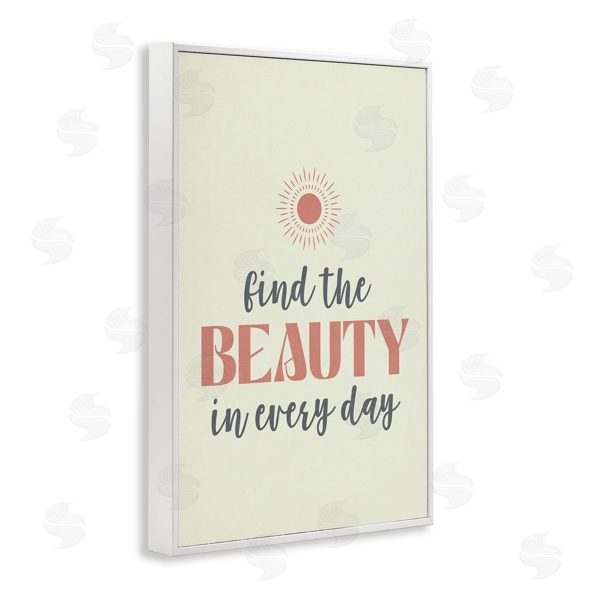 Nataly White Beauty in Every Day White Framed Giclee Wall Art Print