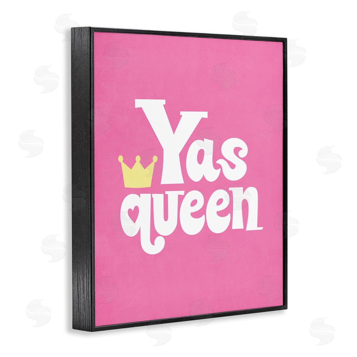 Nataly White Yas Queen with Crown Black Framed Giclee Wall Art Print