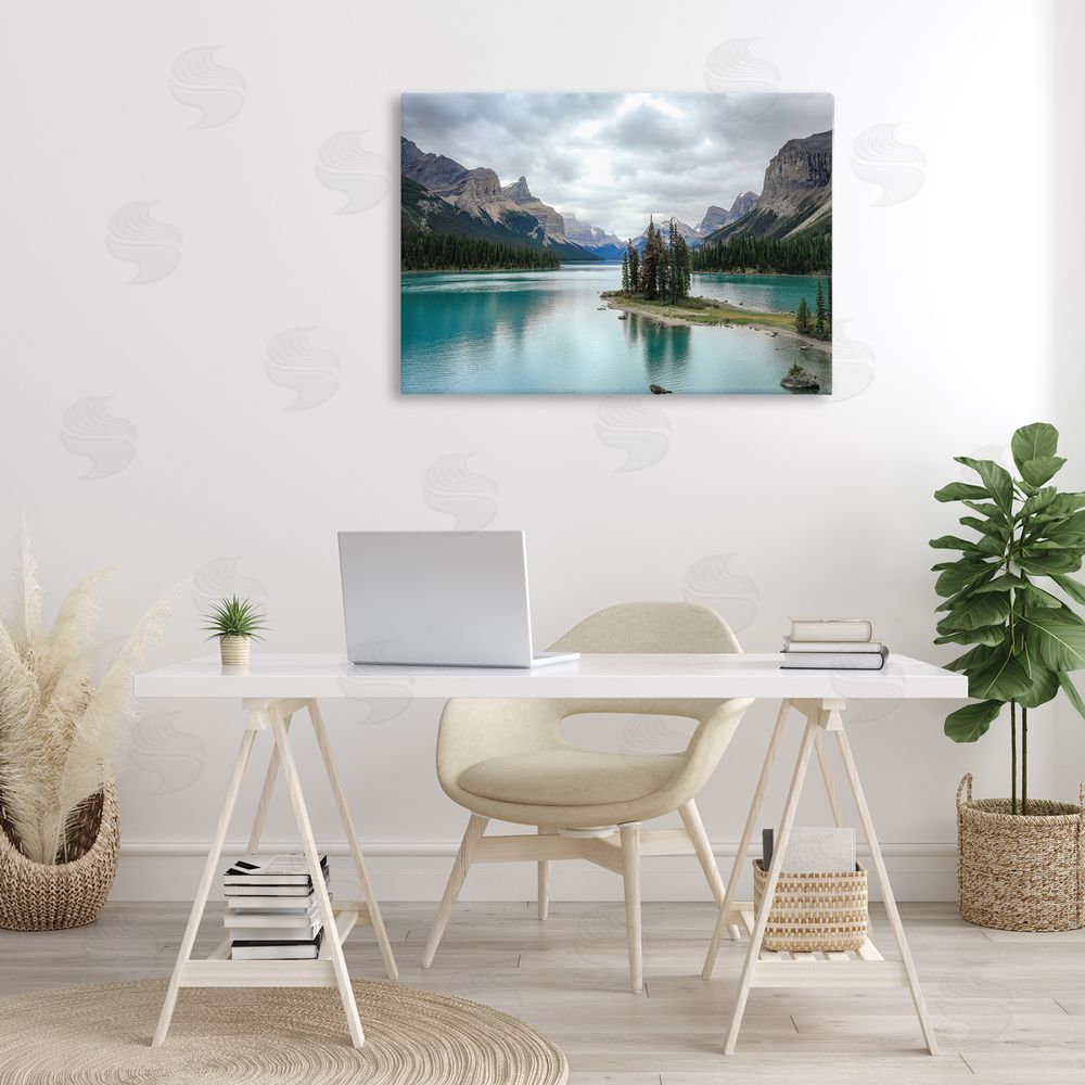 Dan Sproul Peninsula Vast Lake View Canvas Wall Art Print in Room