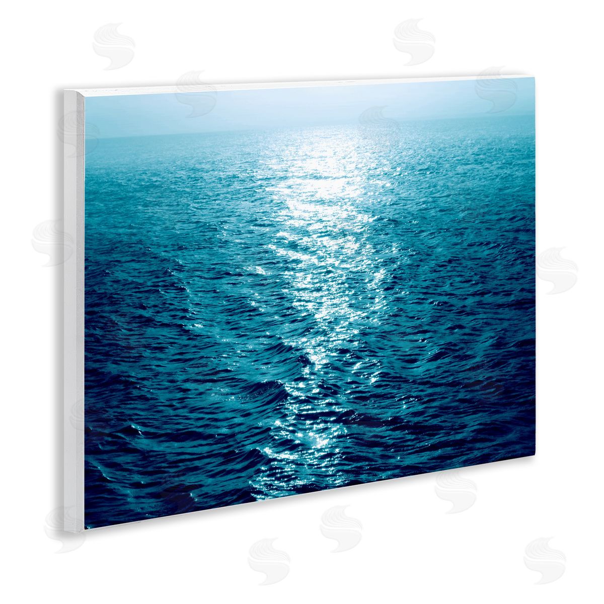 Maggie Olsen Sun Reflected Ocean Ripples Wooden Wall Plaque Art Print