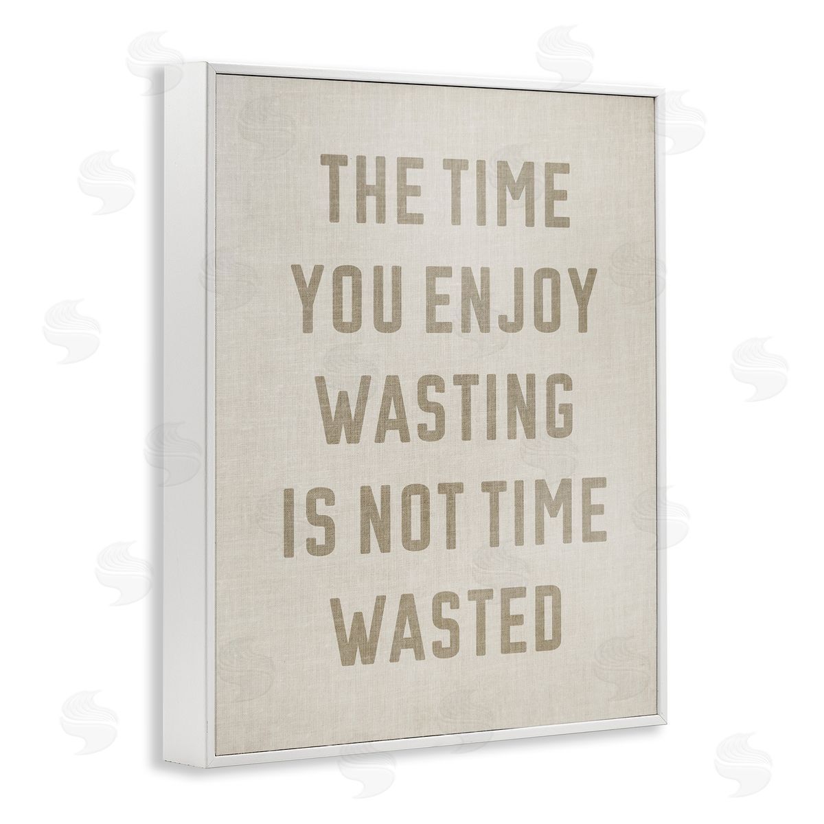 Stupell Studio Not Time Wasted Phrase White Framed Giclee Wall Art Print