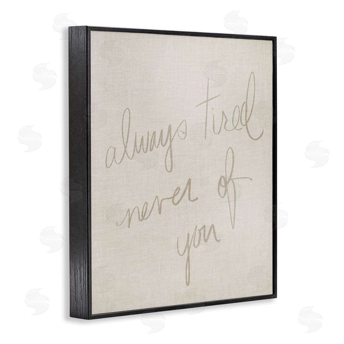 Stupell Studio Always Tired Never Of You Black Framed Giclee Wall Art Print