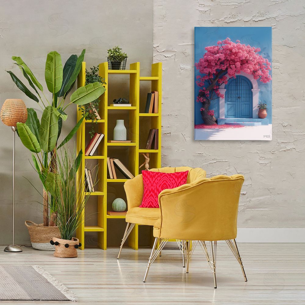 RB Tree Circling Doorway Canvas Wall Art Print in Room