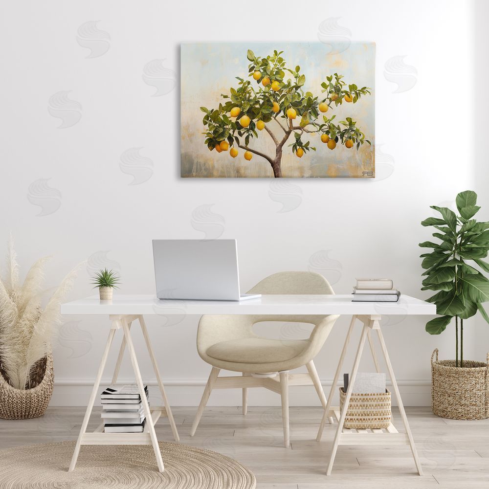 RB Lemon Tree Branches Canvas Wall Art Print in Room