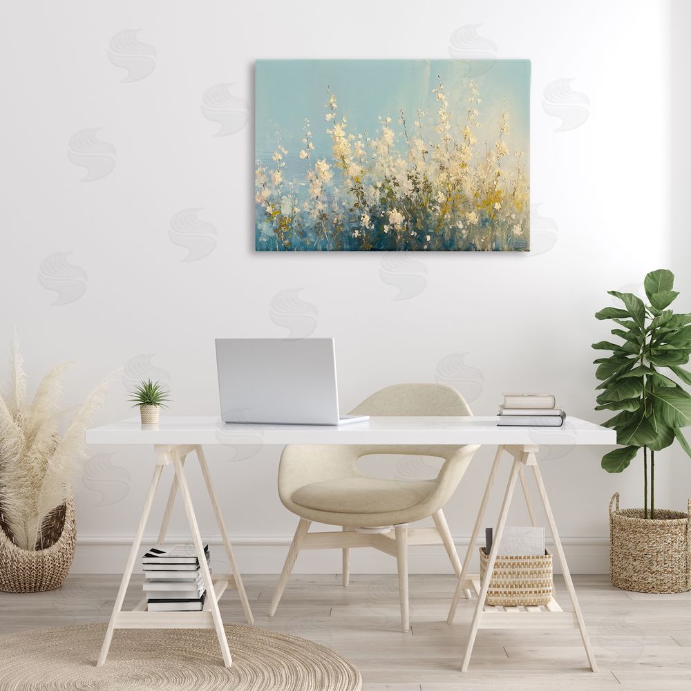 RB Blooming Spring Garden Canvas Wall Art Print in Room