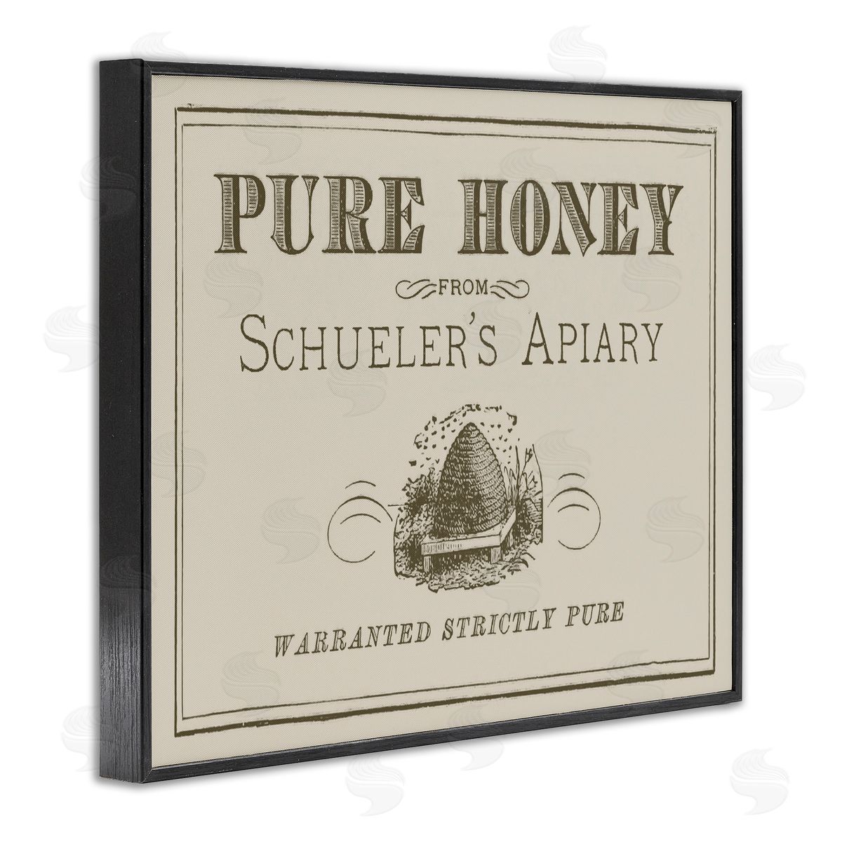 Stupell Studio Vintage Pure Honey Black Framed Giclee Wall Art Print