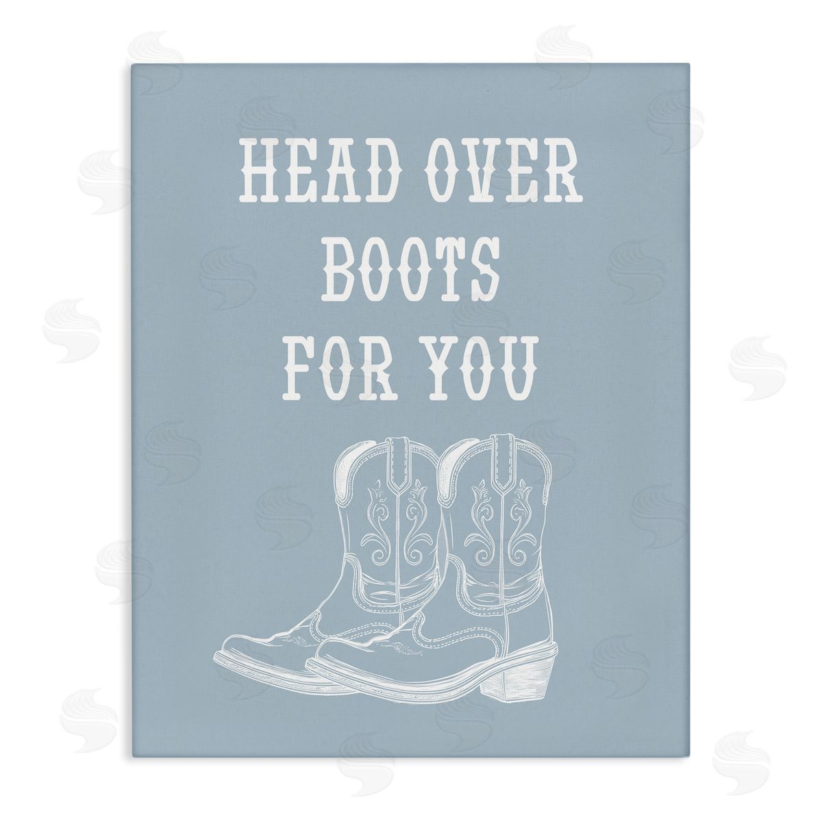 Stupell Studio Head Over Boots For You Canvas Wall Art Print