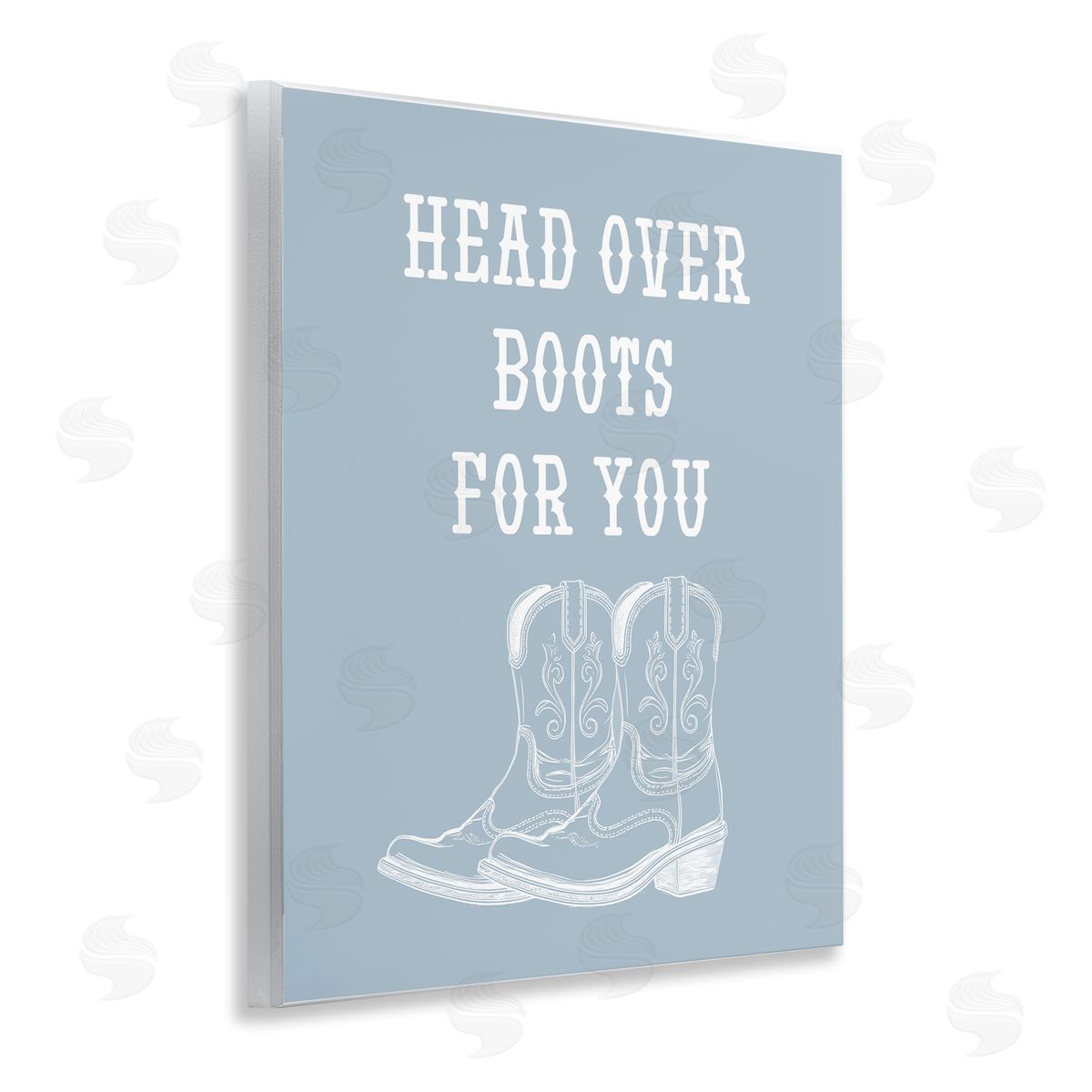 Stupell Studio Head Over Boots For You Wooden Wall Plaque Art Print