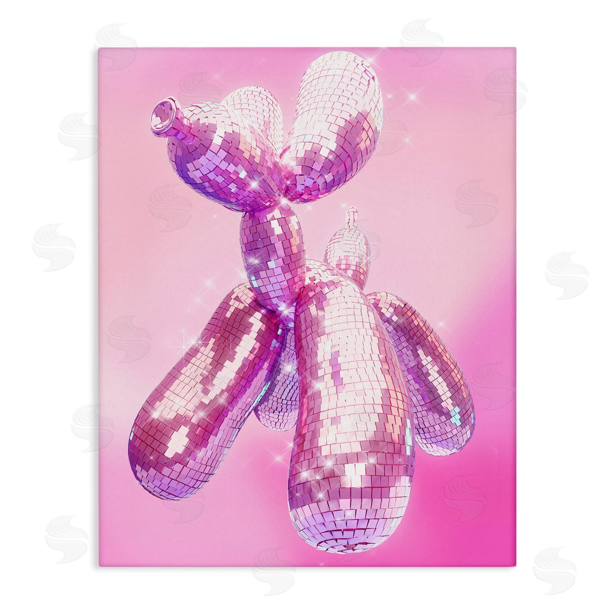 Ziwei Li Balloon Dog Disco Ball Canvas Wall Art Print
