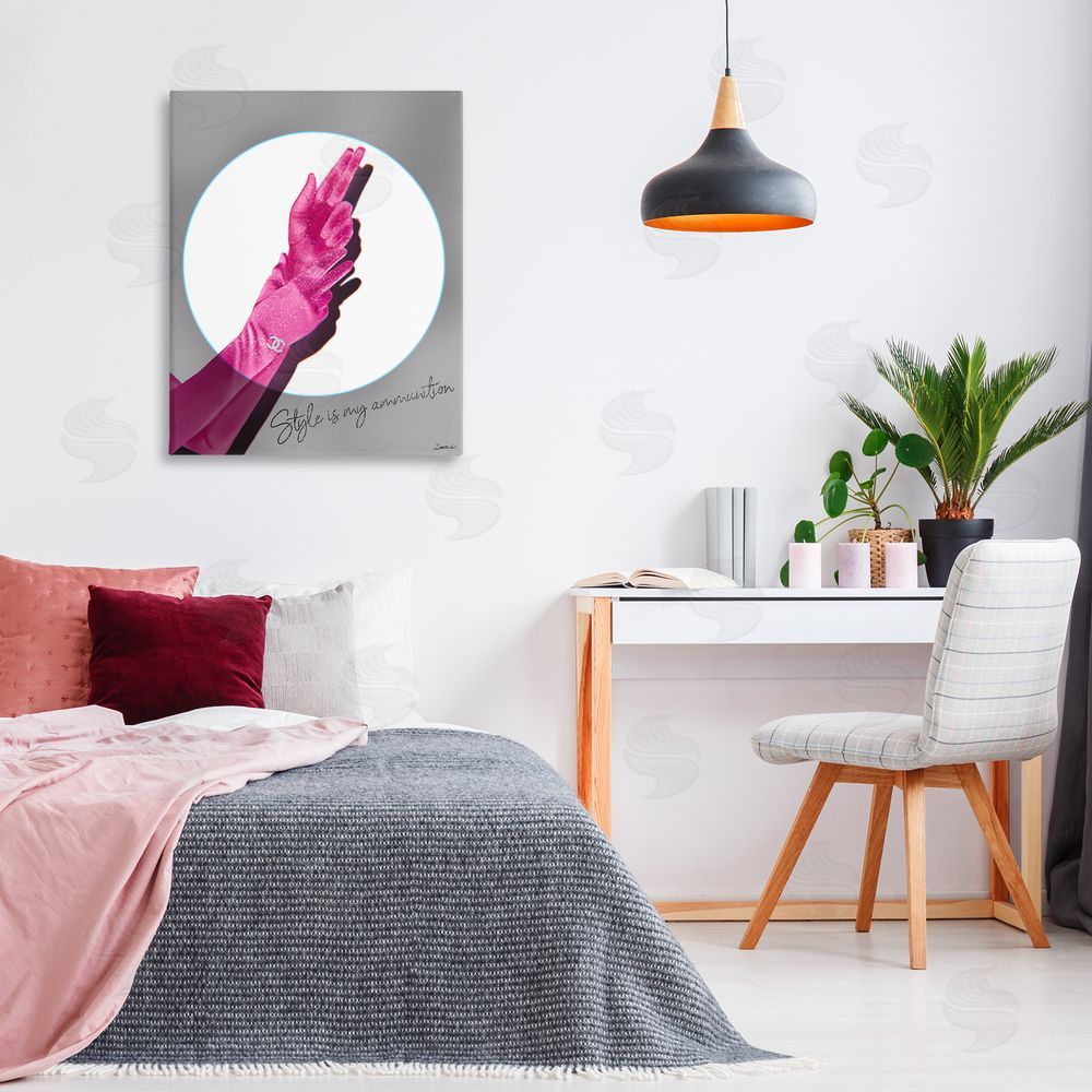 Ziwei Li Style Is Ammunition Canvas Wall Art Print in Room