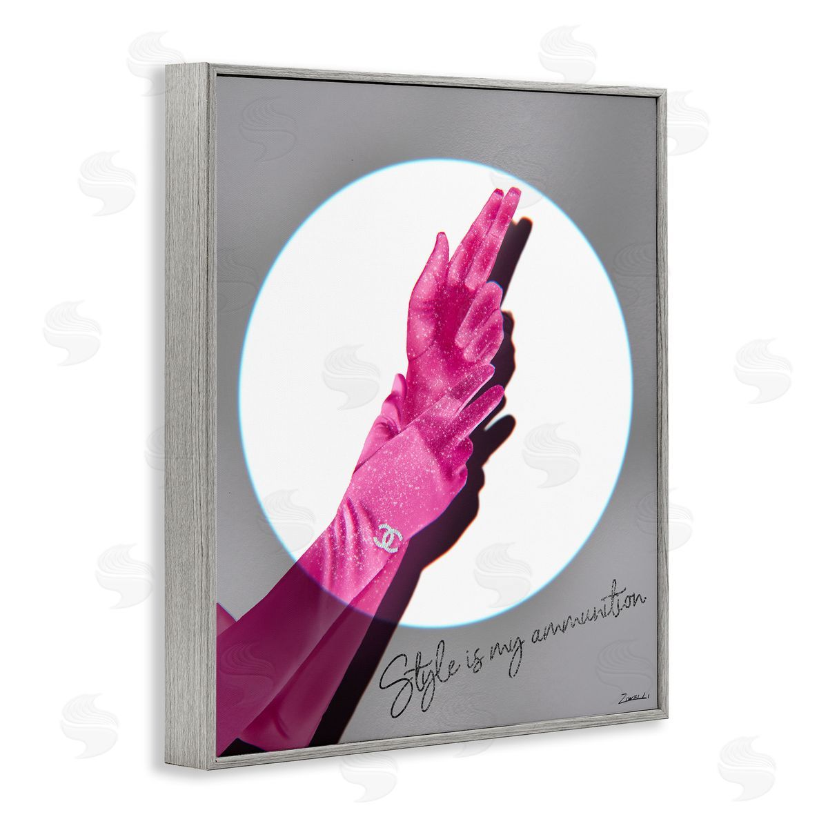 Ziwei Li Style Is Ammunition Gray Framed Giclee Wall Art Print