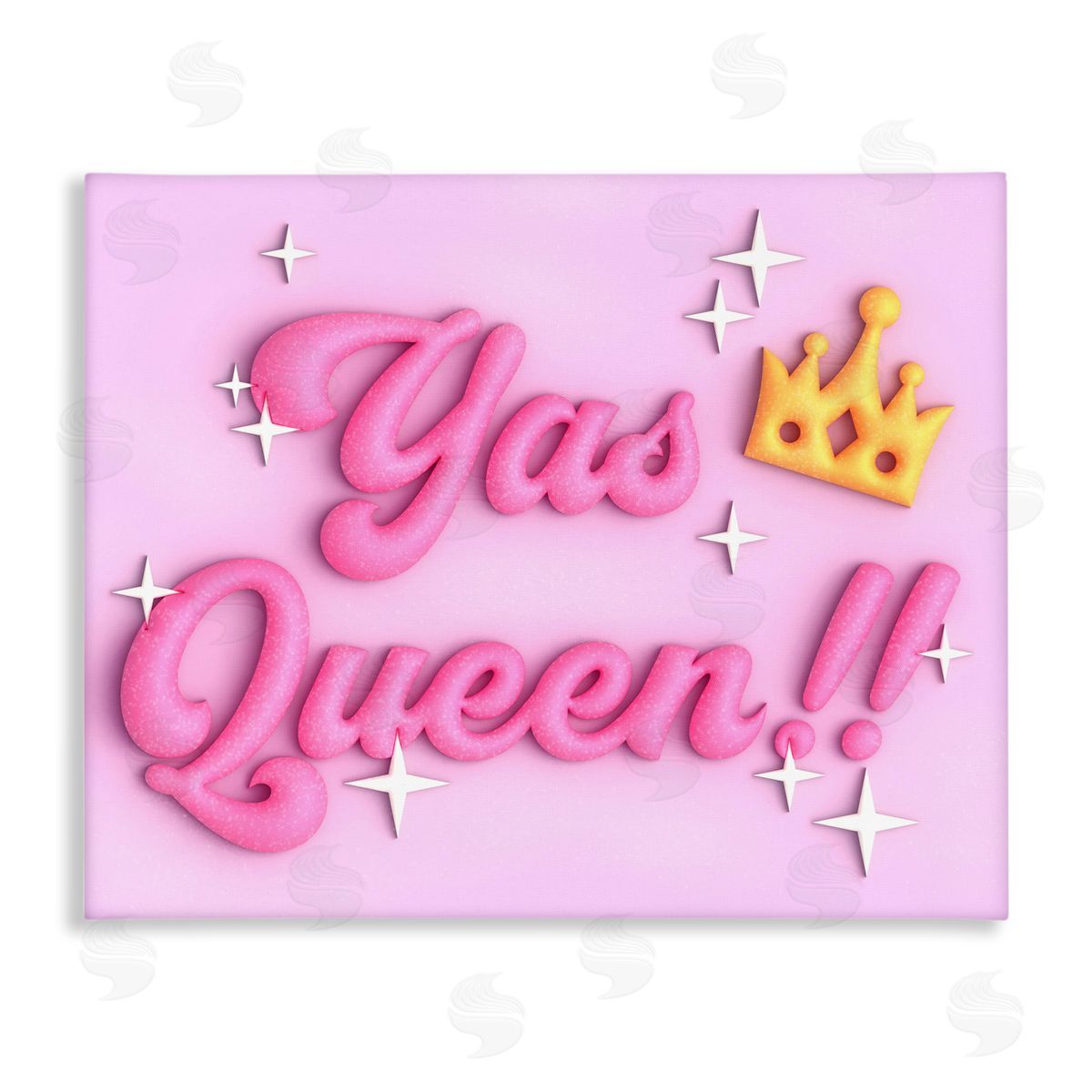 Ziwei Li Retro Yas Queen Canvas Wall Art Print