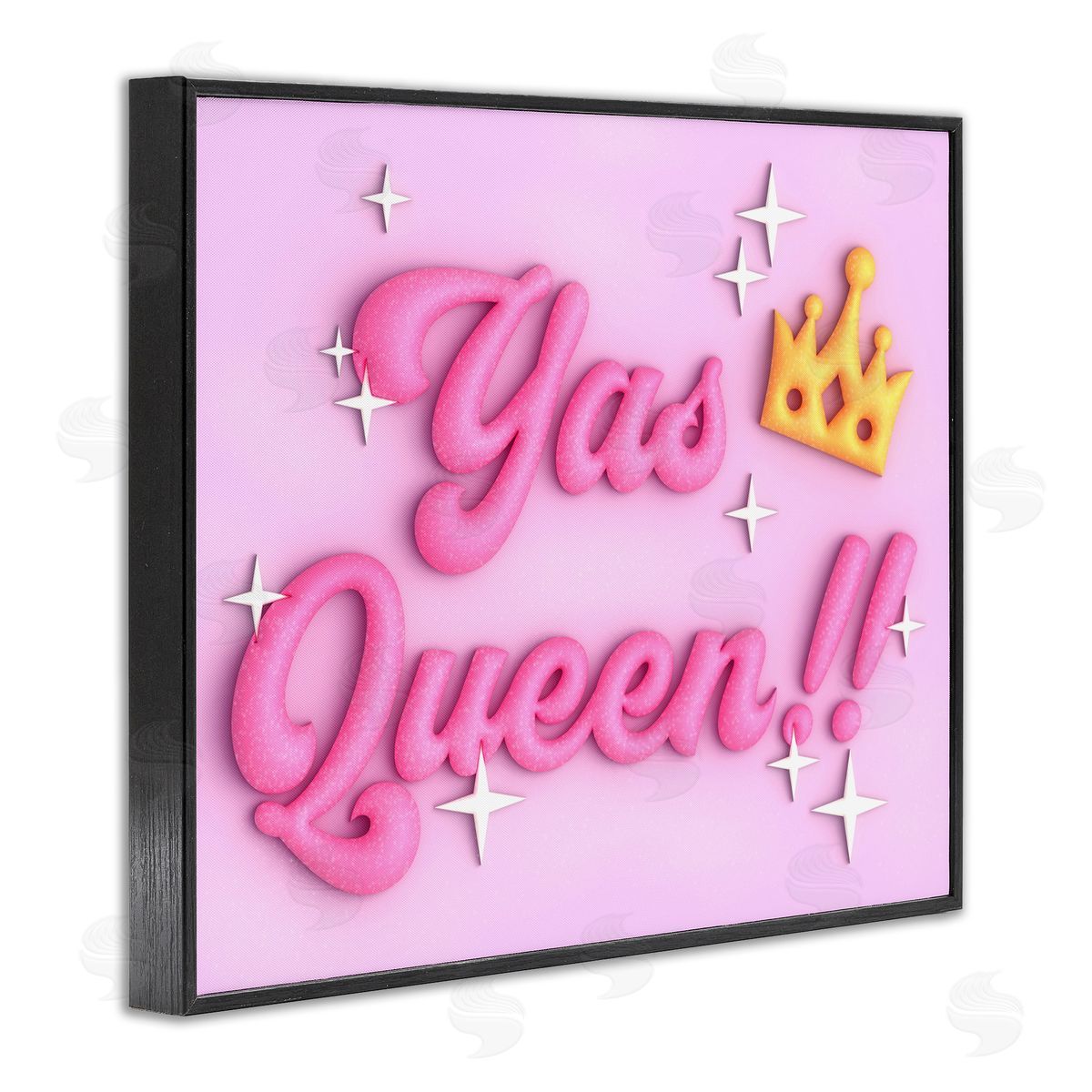 Ziwei Li Retro Yas Queen Black Framed Giclee Wall Art Print