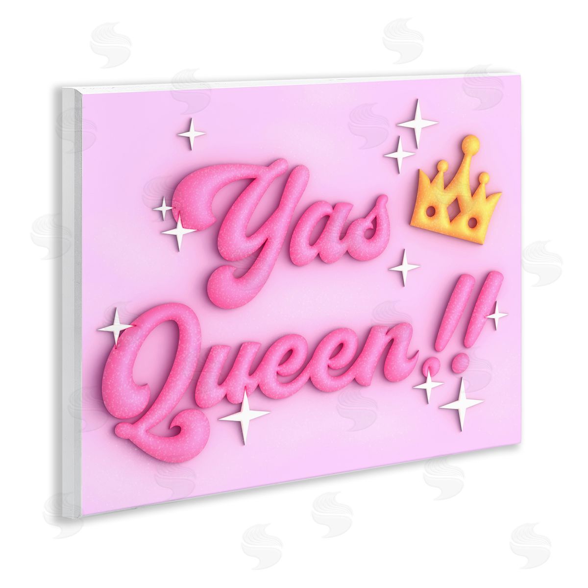 Ziwei Li Retro Yas Queen Wooden Wall Plaque Art Print