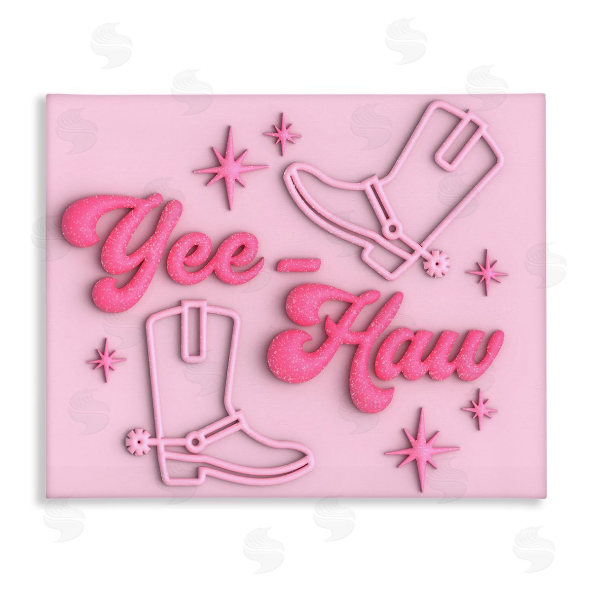 Ziwei Li Retro Yee Haw Canvas Wall Art Print