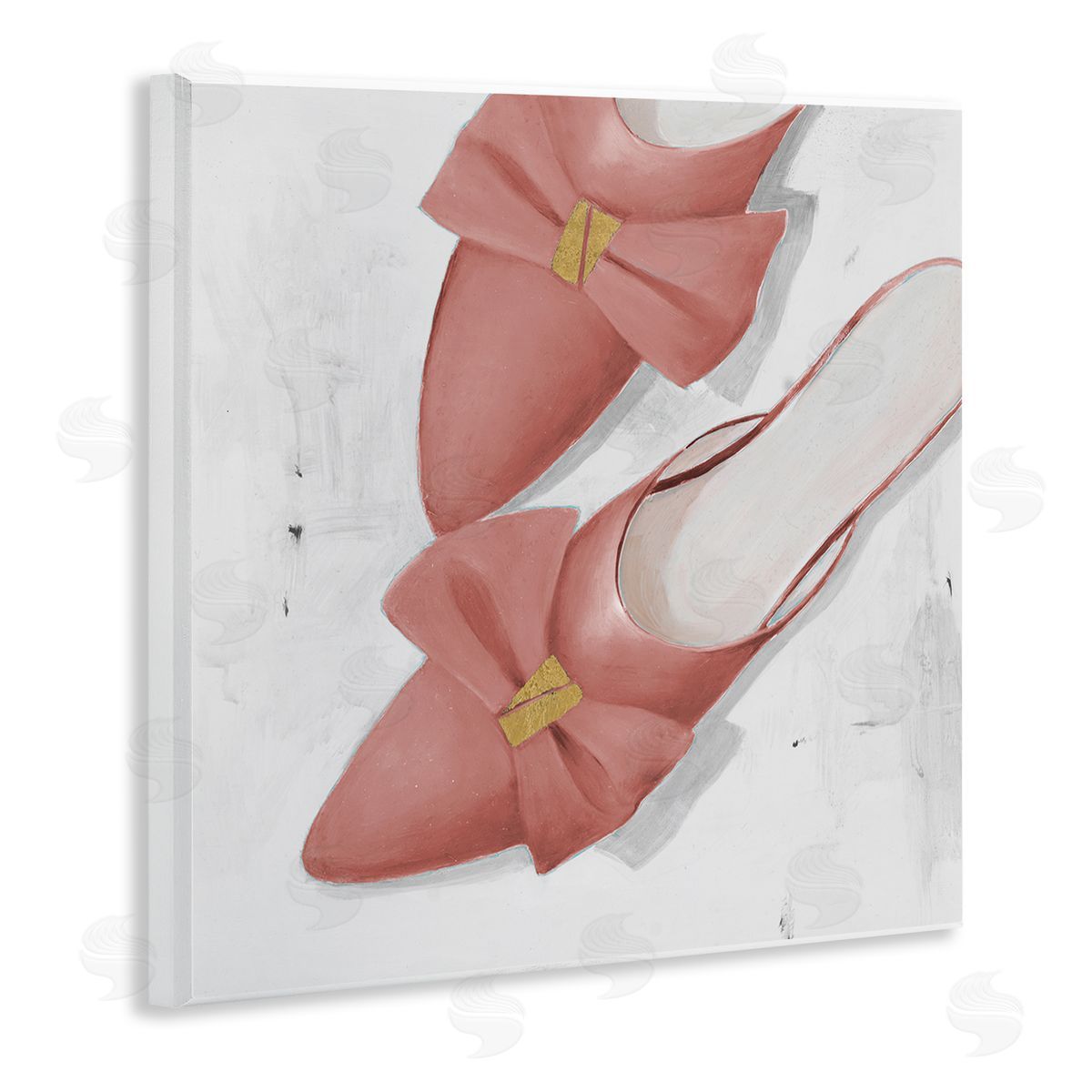 Lorenzo Collective Pink Kitten Heels Wooden Wall Plaque Art Print