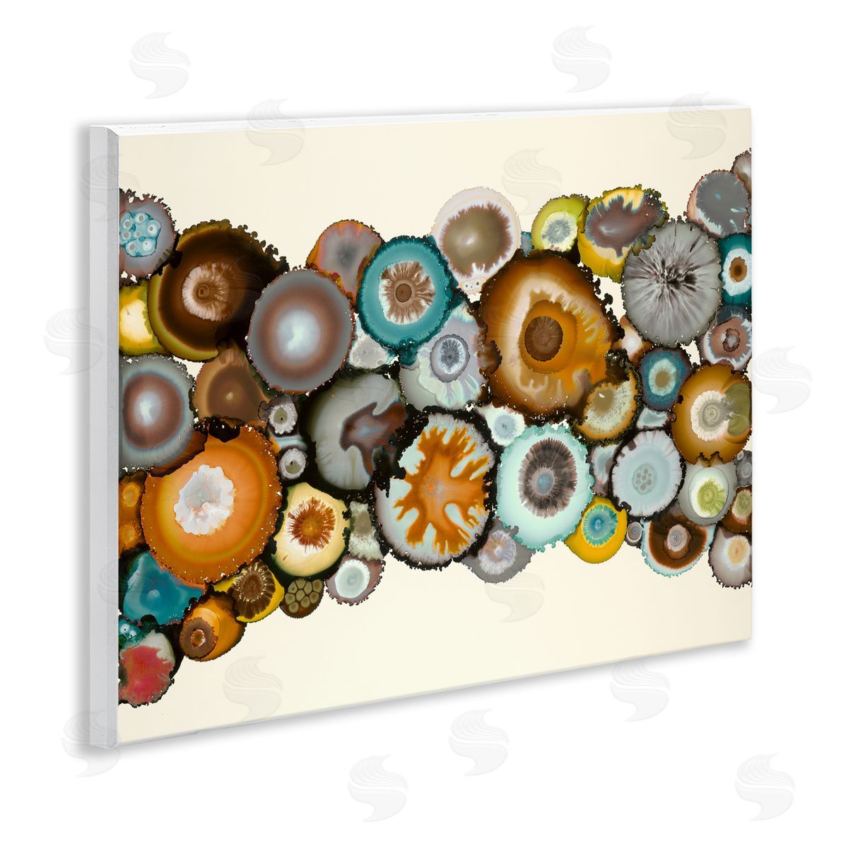Laura Van Horne Various Agate Clusters Wooden Wall Plaque Art Print