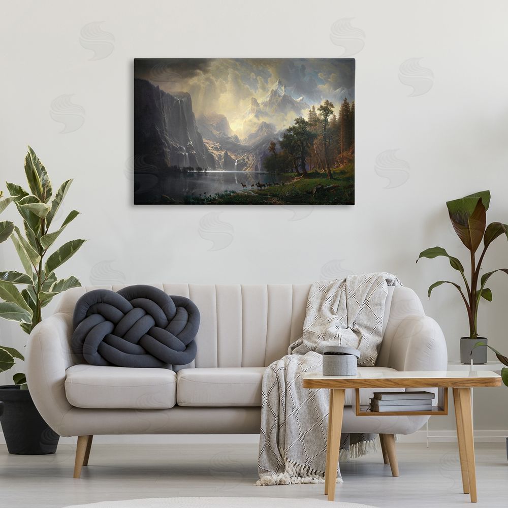 one1000paintings Among Sierra Nevada Mountains Canvas Wall Art Print in Room