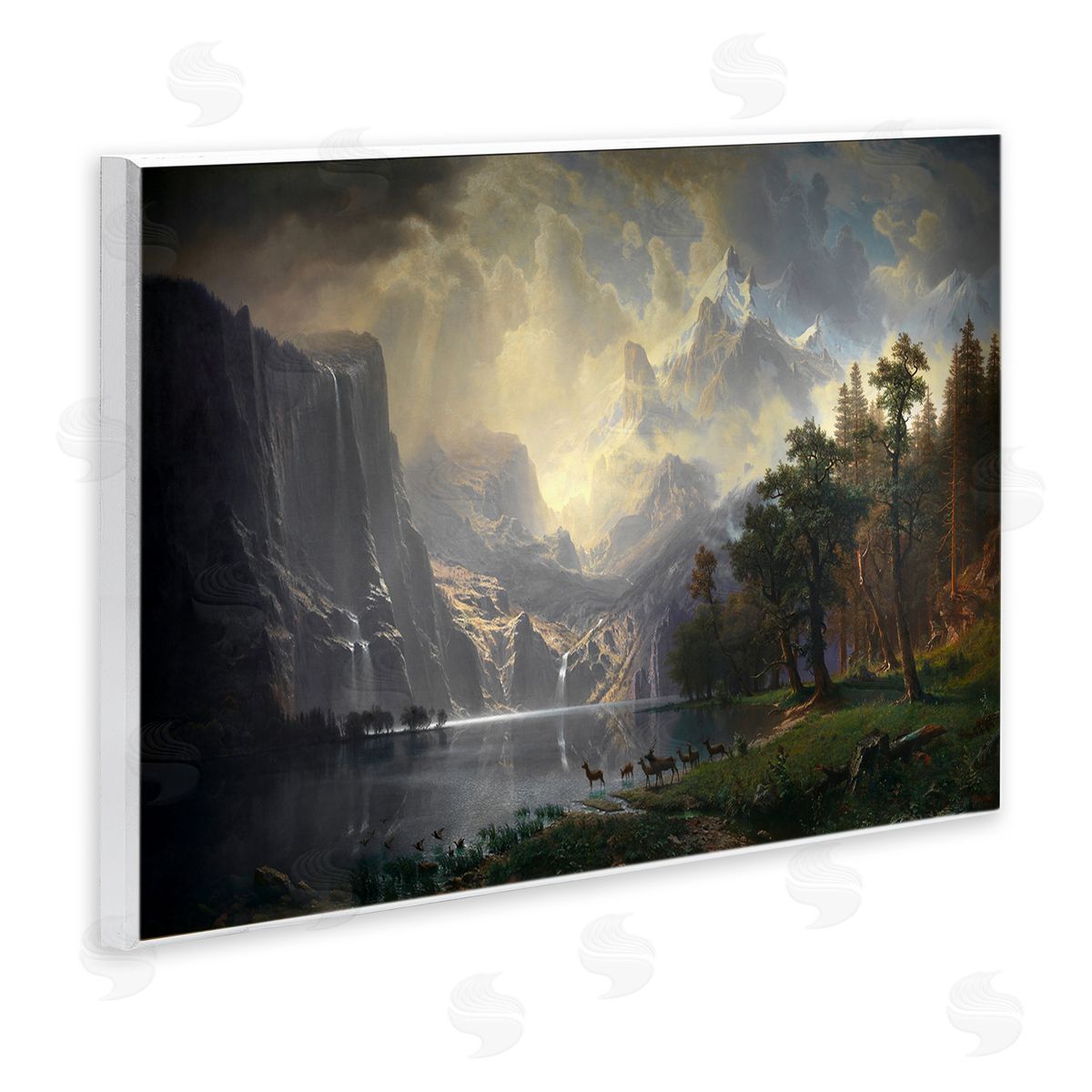 one1000paintings Among Sierra Nevada Mountains Wooden Wall Plaque Art Print