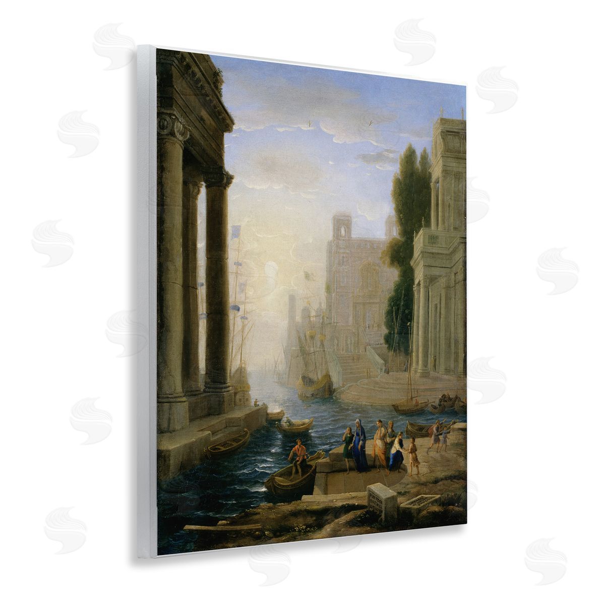 one1000paintings Classic Claude Landscape Wooden Wall Plaque Art Print