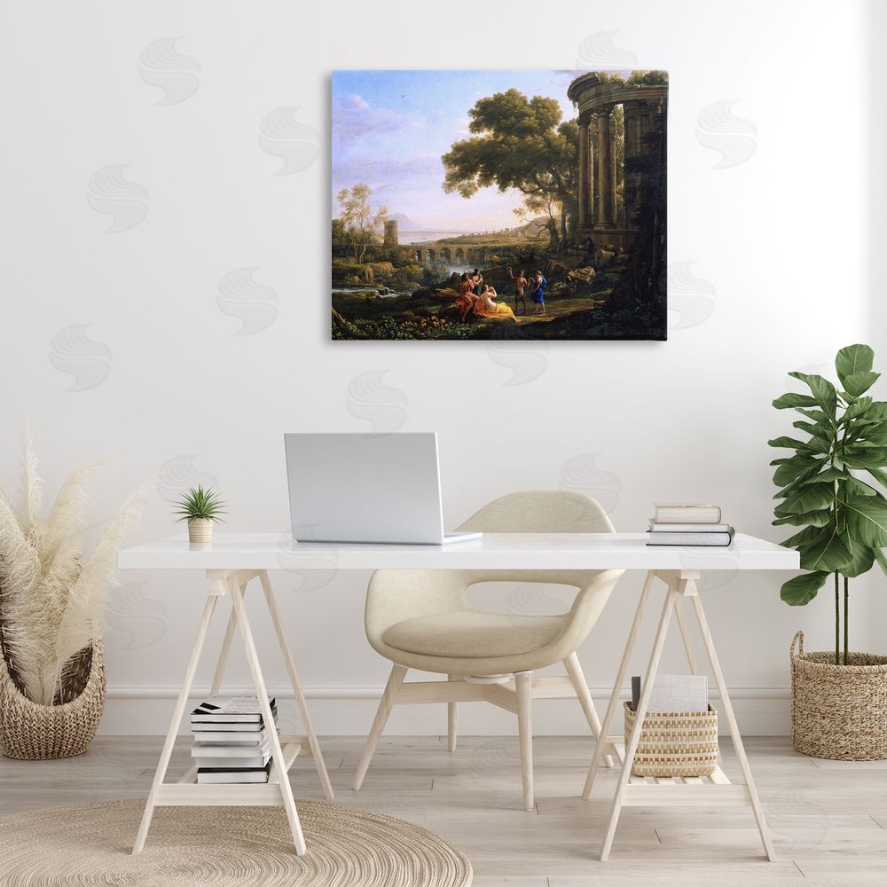 one1000paintings Classic Nymph & Satyr Dancing Canvas Wall Art Print in Room