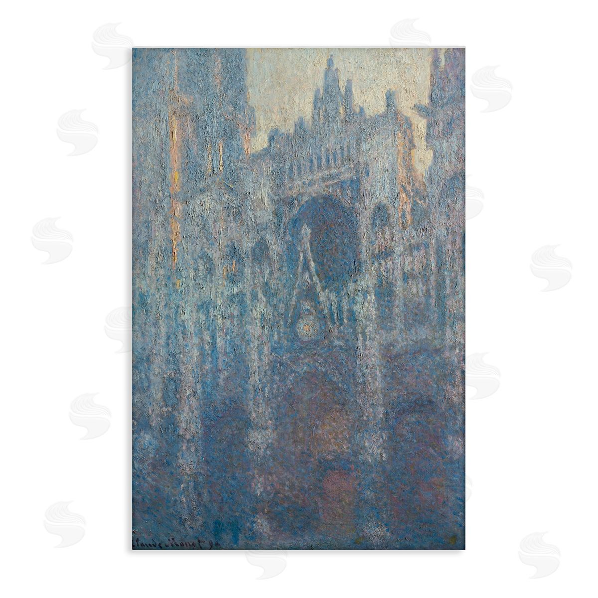 one1000paintings Classic Monet Cathedral in Morning Canvas Wall Art Print