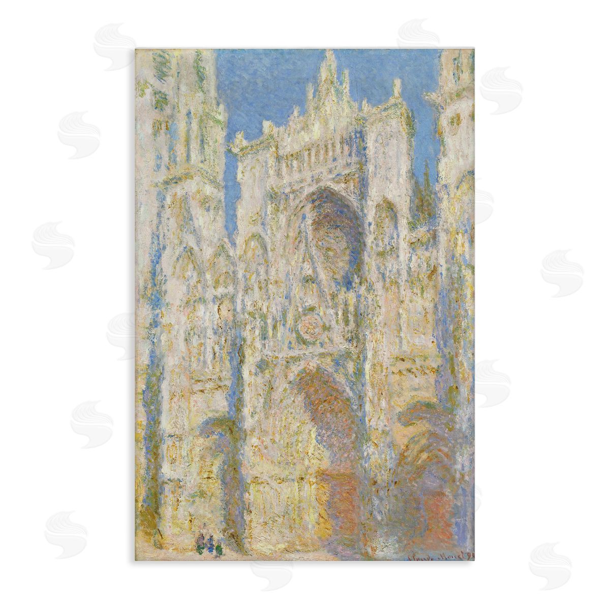 one1000paintings Classic Monet Cathedral Façade Canvas Wall Art Print