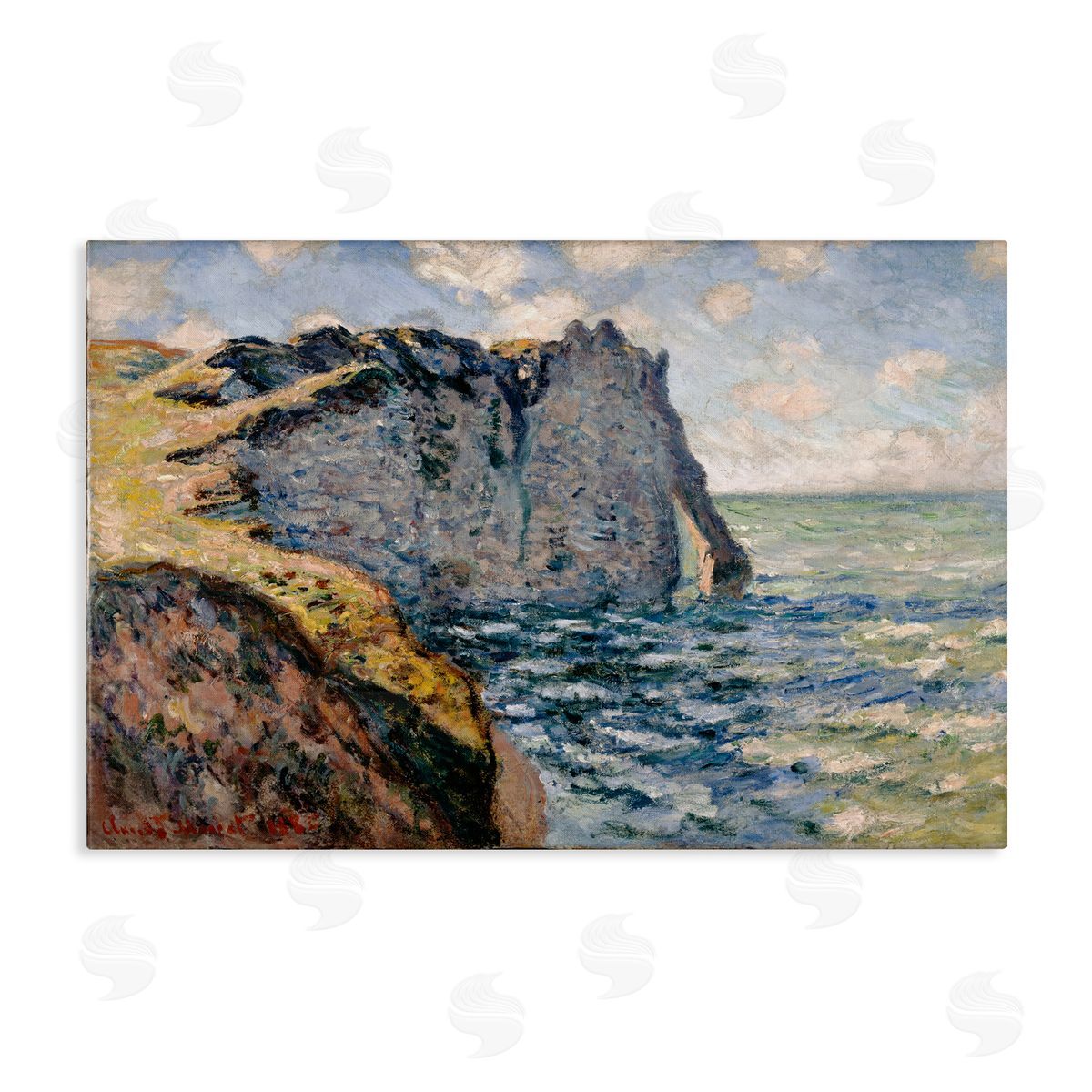 one1000paintings Classic Monet Cliff Of Aval Canvas Wall Art Print
