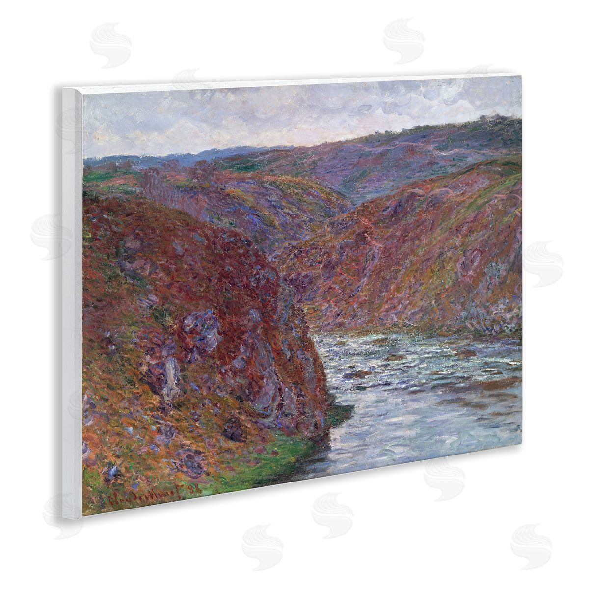 one1000paintings Classical Valley of Creuse Wooden Wall Plaque Art Print