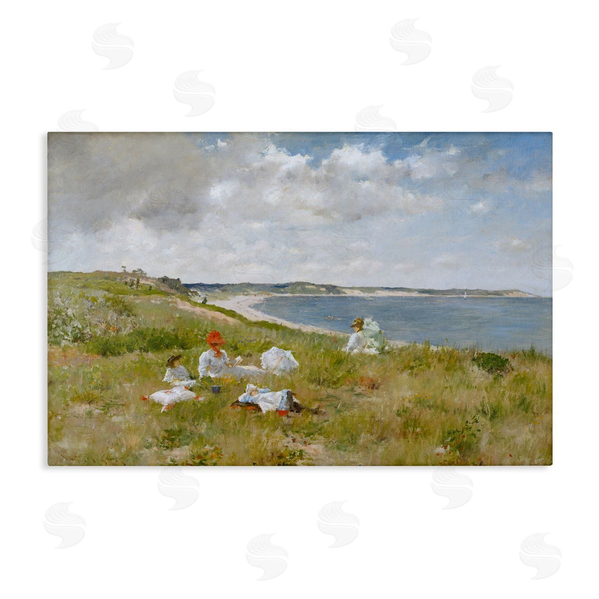one1000paintings Clasical Idle Hours Painting Canvas Wall Art Print